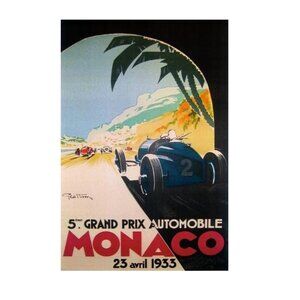 Grandprix Automobile Monaco 1933 Poster 170